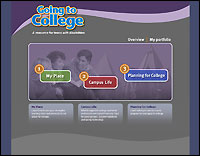 Going to College website screenshot