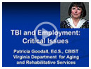 Video: TBI and employment critical issues