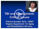 Video: TBI and employment critical issues